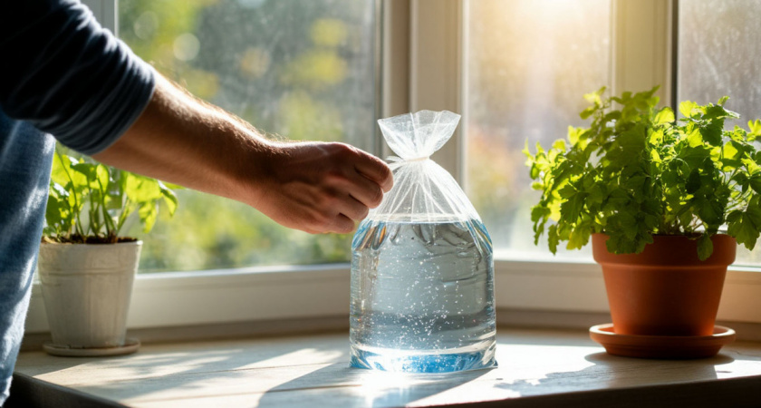 Почему у меня на подоконнике всегда лежит пакет с водой: простой способ забыть про мух