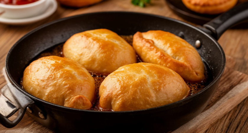 Смешиваю стакан кефира и фарш: на выходе получаю гору вкуснейших ленивых беляшей