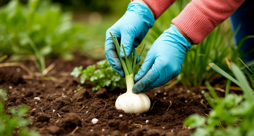 За полчаса сажаю 300 зубчиков чеснока: соседи в шоке от скорости и ровных рядов