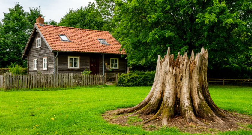 Китайский метод избавит даже от огромных пней на участке без усилий