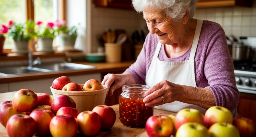 Забыл о жидком варенье навсегда: гениальный совет бабушки, который варит идеальное яблочное варенье за 12 минут