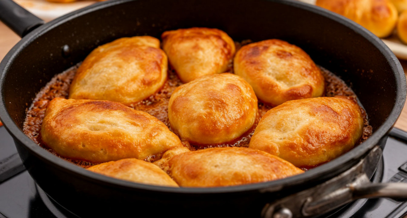 Смешиваю стакан кефира и фарш: на выходе получаю гору вкуснейших ленивых беляшей