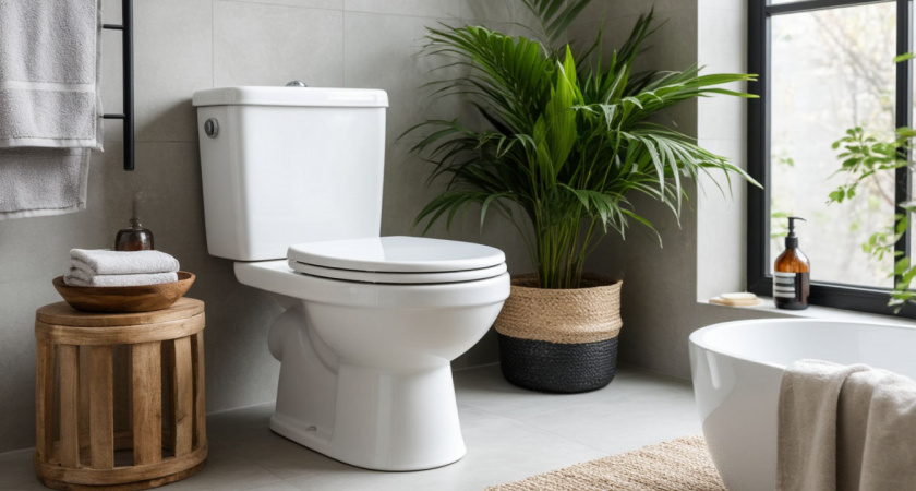 Дно унитаза отмыла на раз — даже ершик не трогала: заливаем и смываем — налет сам уползает в трубу