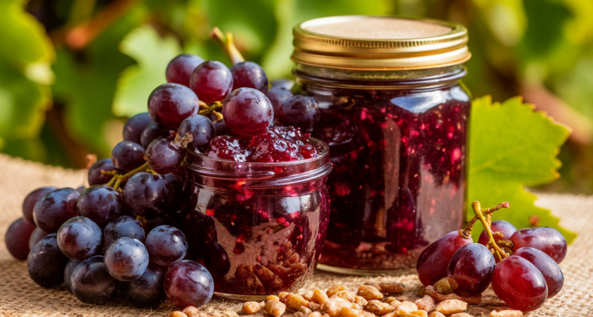 Научила подруга с Юга: теперь всегда готовлю варенье из винограда - получается настоящий деликатес
