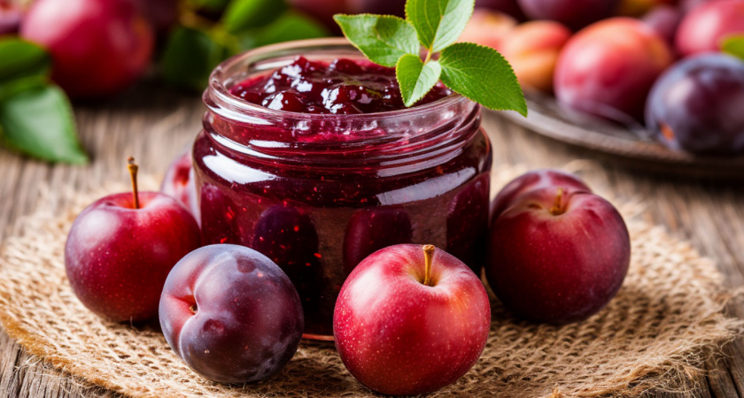 Варенье из слив без единой добавки: густое, как мед, и с насыщенным вкусом - только 2 ингредиента