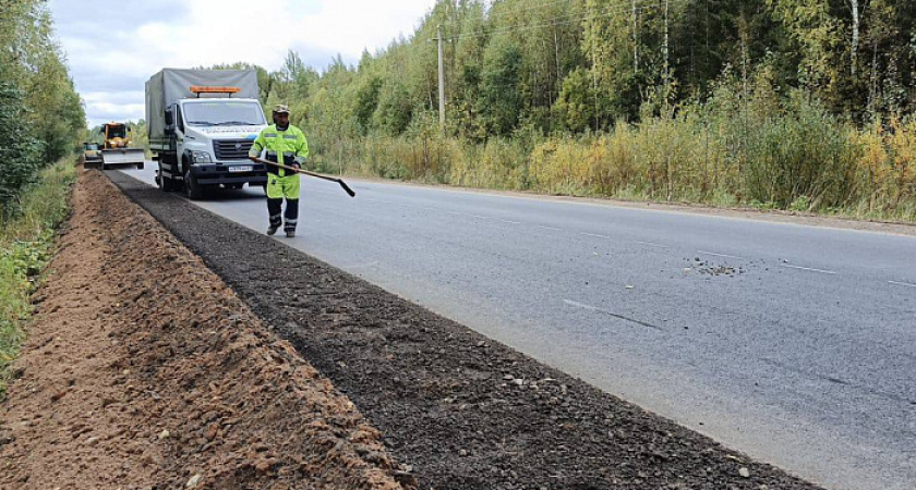 Завершен ремонт дороги Слободской - Нагорск в Кировской области