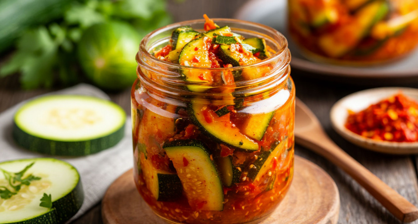 Кабачки по-корейски в банке: острая закуска, которая украсит любой зимний стол