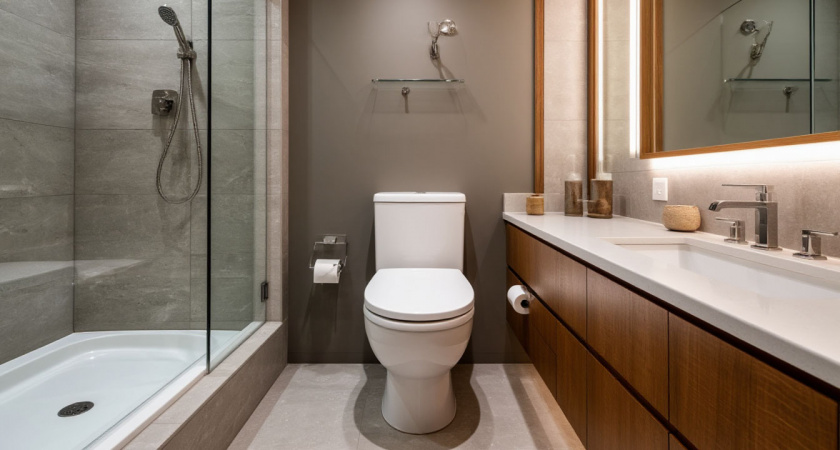 Дно унитаза отмыла на раз — даже ершик не трогала: заливаем и смываем — налет сам уползает в трубу