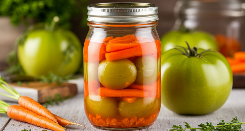 Идеальная закуска: хрустящие зеленые томаты, которые тают во рту - и без уксуса