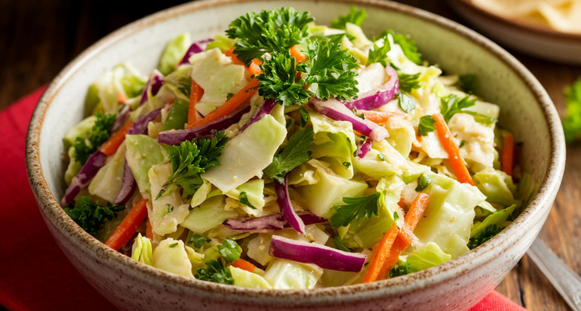 Этот грузинский салат из капусты перевернул мое представление о закусках: готовлю его на каждый праздник — гости сходят с ума