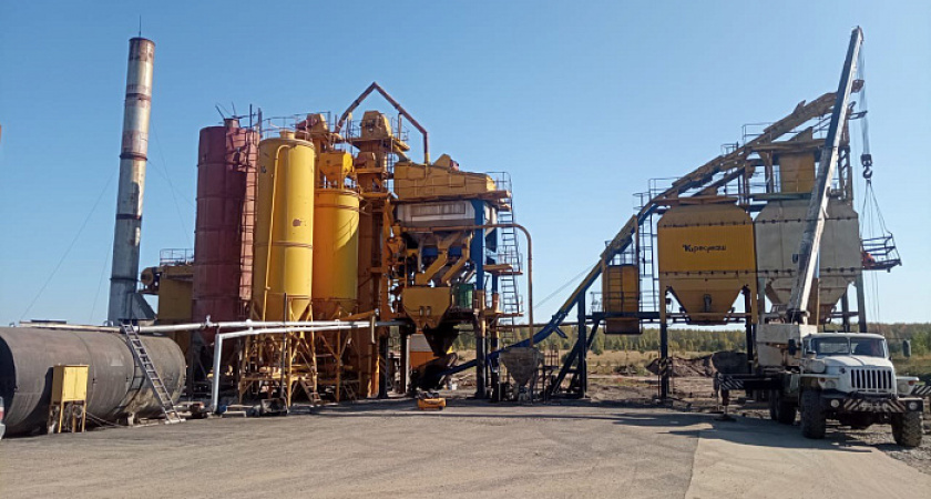 Новый асфальтобетонный завод начал работать на северо-западе Кировской области