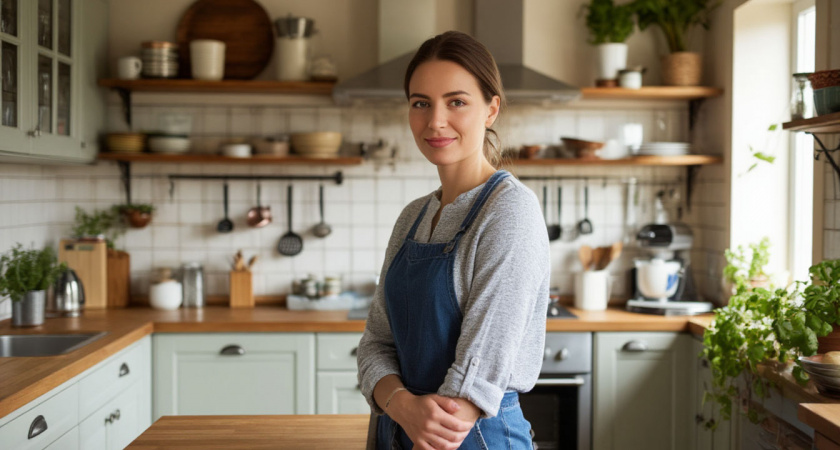 Шкафчики на кухне моем только так: 4 ложки — и жир с них стечет сам