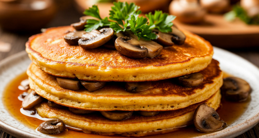 Рецепт из детства: те самые оладушки с грибами, которые готовила бабушка - съедаешь гору и просишь еще