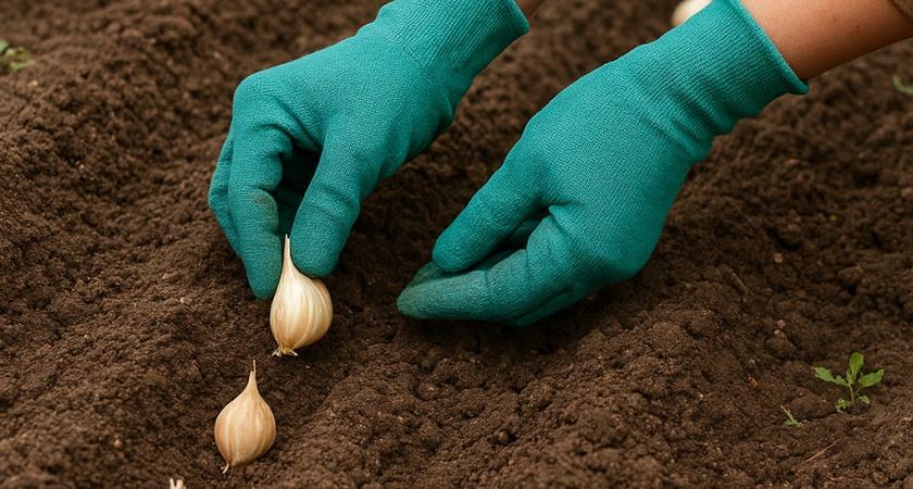 Как подготовить грядку под озимый чеснок, чтобы головки выросли по 120 граммов