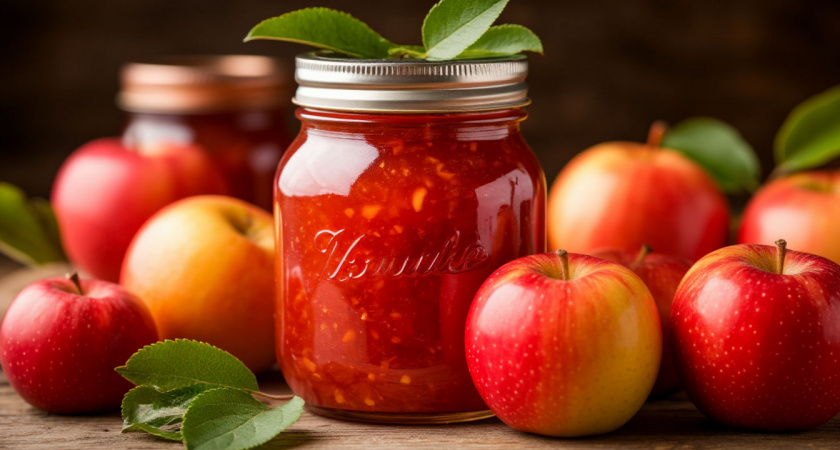 Бабушка оставила нам рецепт, и теперь яблочное варенье делаем только так: сколько ни закрути - все равно будет мало 