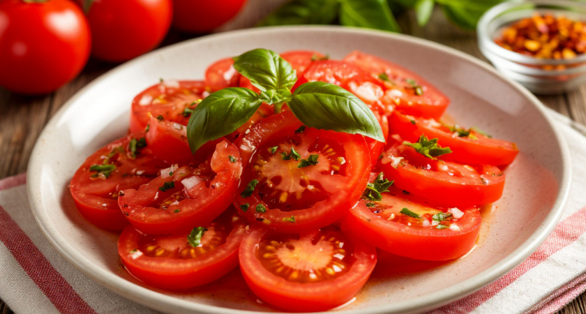 Помидоры без границ: пять неожиданных салатов, где главный герой — один только томат
