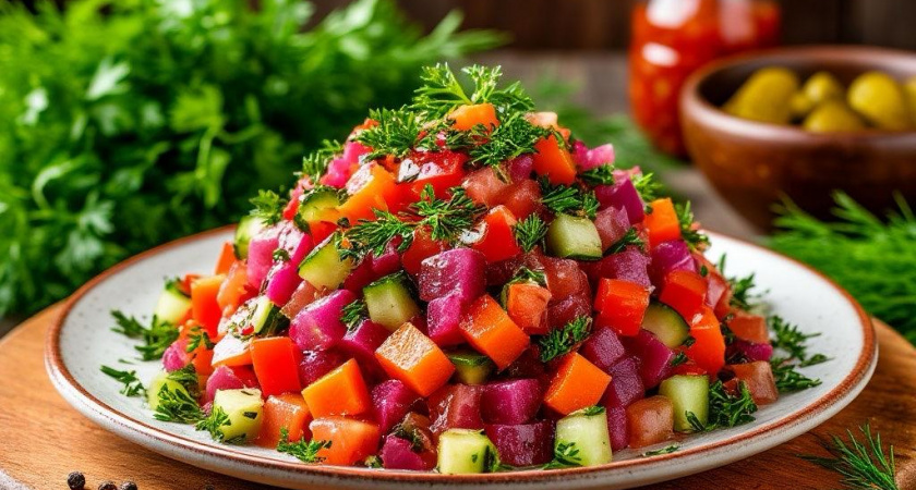 Соседка научила готовить винегрет по-новому, но с классической заправкой: не оторваться, дома попросили так готовить всегда