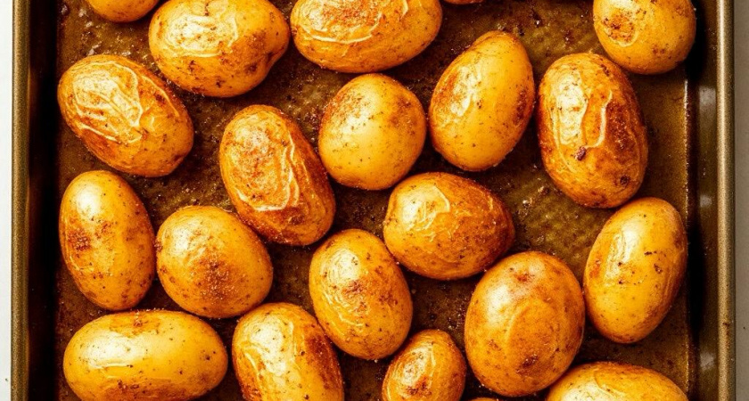 Печеная чесночная картошка моей свекрови: румяная, сочная, никогда не пригорает - хоть с закрытыми глазами готовь