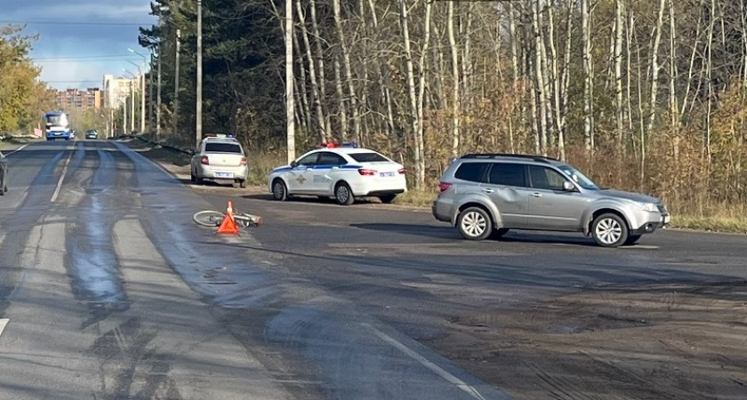 Велосипедист пострадал в ДТП с иномаркой на въезде в Кирово-Чепецк