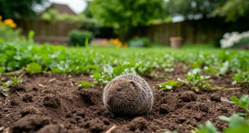 Закапываю в кротовые норы средство за 27 рублей осенью. 6 соток чистые уже 2 года без банок и отпугивателей