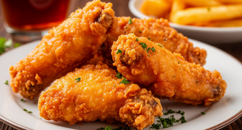 Вкусно как в KFC: хрустящие крылышки без яиц и кукурузных хлопьев - секрет в панировке