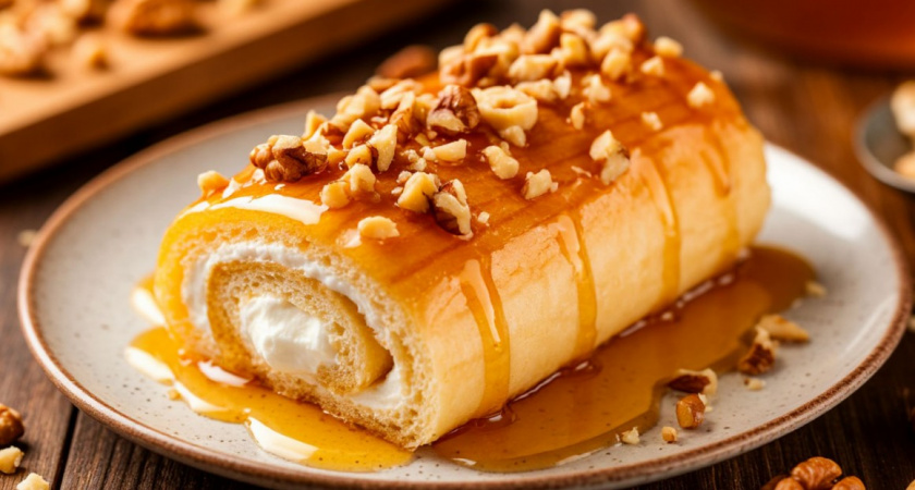Медовый рулет «Облачко» за 15 минут: сможет приготовить даже новичок - бесподобный десерт 