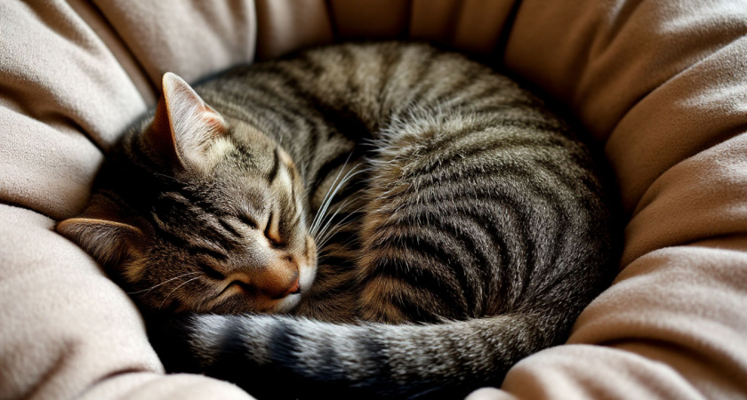Зачем кошки сворачиваются калачиком: секреты кошачьего сна, о которых вы не догадывались