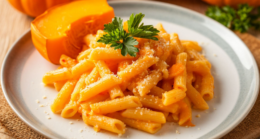 Паста с тыквой и креветками: неожиданная альтернатива классическому томатному соусу