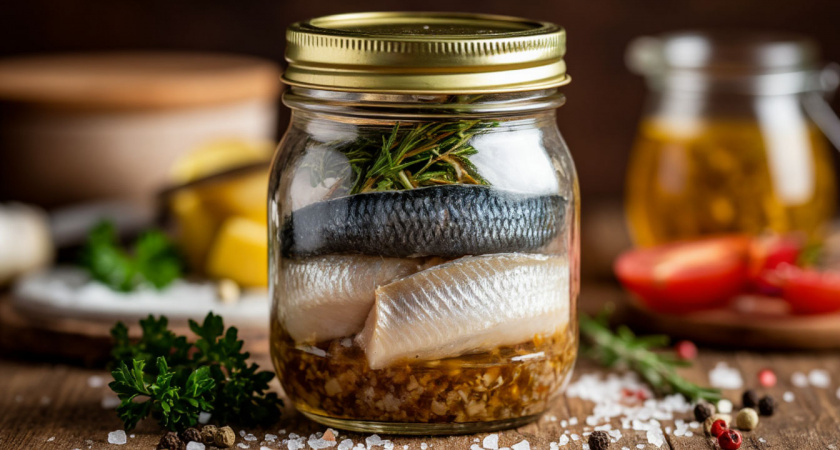 Малосольная селёдка в банке — в магазин больше не хожу. Лучший рецепт быстрого приготовления