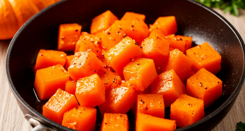 Тыкву не варю и не запекаю - такую уплетают все домашние. Муж и дети даже не поняли и добавку попросили