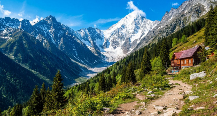 В Домбай семью больше не повезу: огромные деньги, атмосфера 90-х и куча туристов - не хочется возвращаться. Четный отзыв россиянки