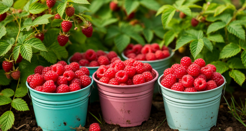 3–4 ведра малины с 1 кв.м: простая схема, после которой кусты не болеют и не мельчают - запомните на всю жизнь