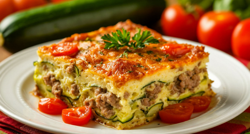 Запеканка из тёртых кабачков с мясным фаршем: простой и сытный рецепт для повседневного ужина