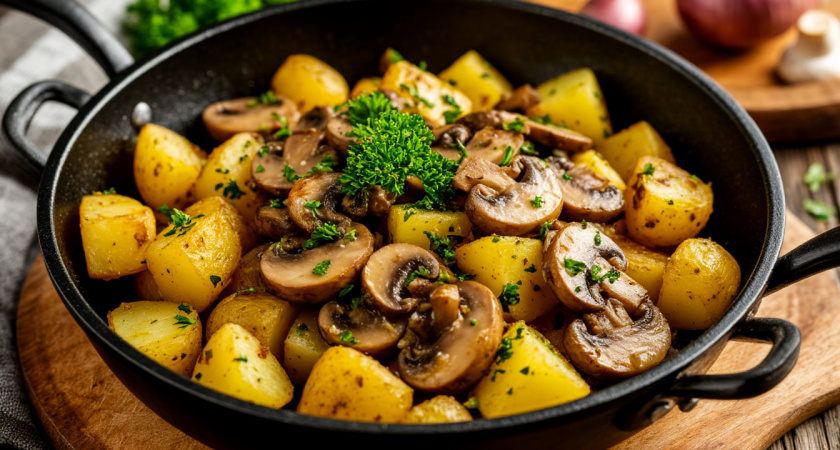 Как приготовить грибы с картошкой по-новому: простой рецепт с неожиданной деталью