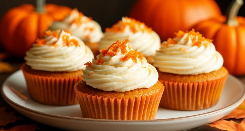 Бабушка бы сказала: “Вот это кексы!” — простые, душистые и всегда получаются: нужна тыква и еще немного простых продуктов