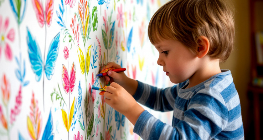 Переклеивать обои не нужно: жирные пятна и детские рисунки исчезнут за 1 минуту с помощью "дедовского" метода — даже с бумажных