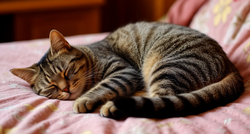 Какие позы спящей кошки должны насторожить хозяина