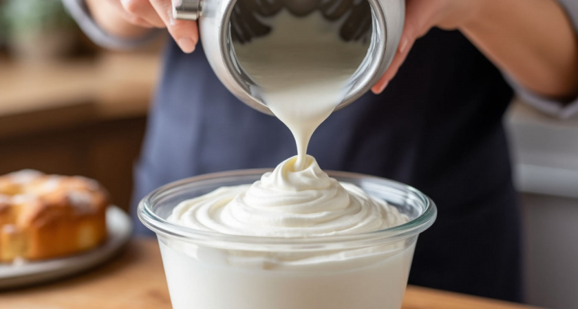 Забудьте про дорогие сливки: этот сметанный крем делается за 15 минут и тает на языке - вкуснее пломбира из СССР