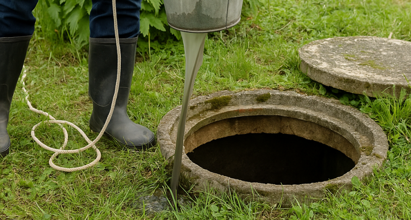 Больше не откачиваю сливную яму. Простая хитрость избавила меня от этих мучений: проще и не придумаешь