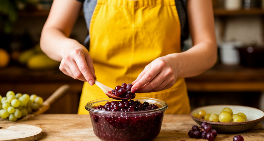 Научила подруга с Юга: теперь всегда готовлю варенье из винограда - получается настоящий деликатес