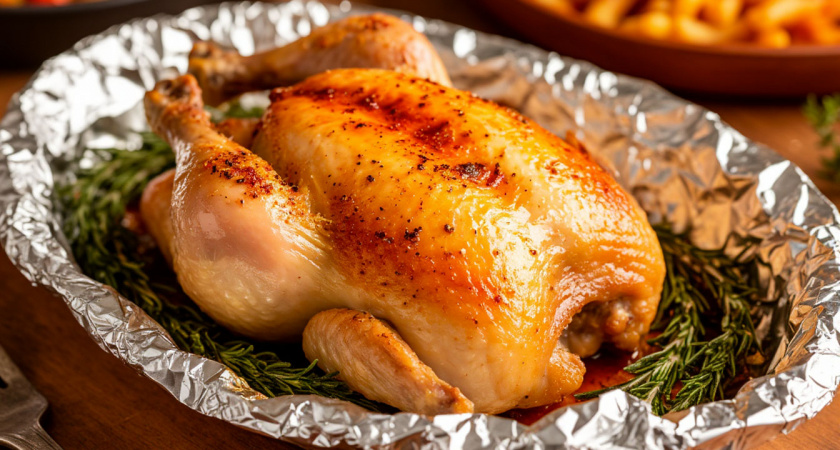 Повар поставил точку в вопросе: как правильно использовать фольгу при запекании – матовой или блестящей стороной