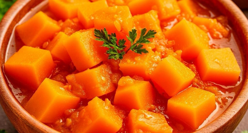 Тыкву не варю и не запекаю - такую уплетают все домашние. Муж и дети даже не поняли и добавку попросили 