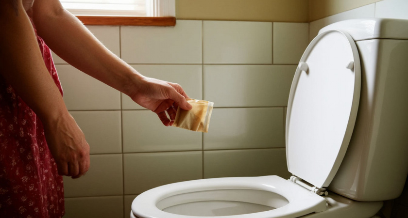  Уходя их дома, закидываю чайный пакетик в унитаз - волшебный совет знакомой горничной