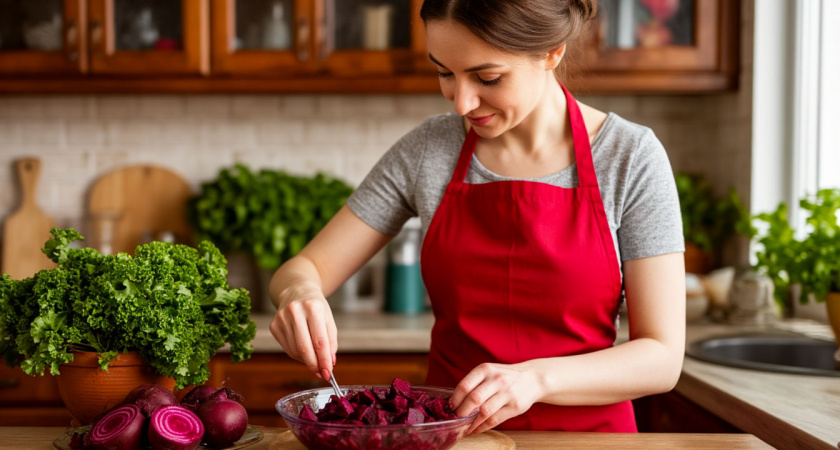Не успеваю покупать свеклу, подсели всей семьей на эту закуску: вкуснота необыкновенная, улетает большими сковородками