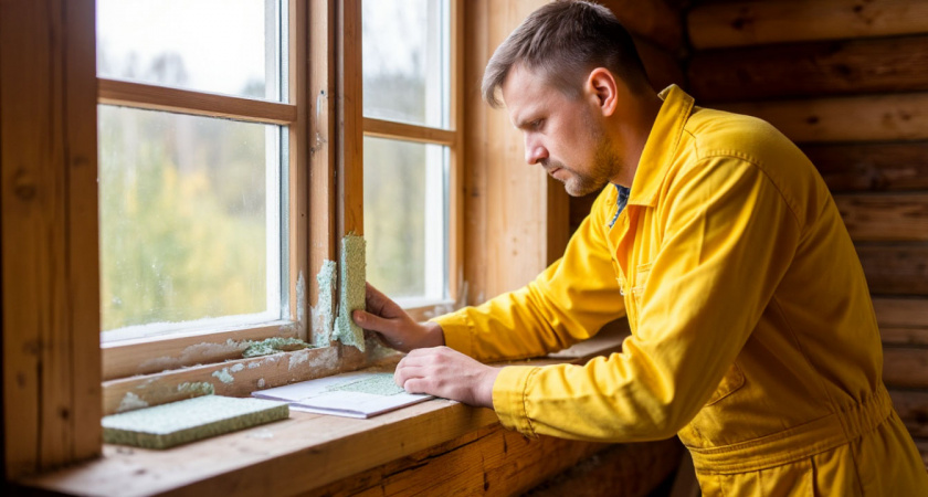 Подоконник больше не ледяной, из стыков не дует: 3 шага и дома тепло даже в - 40