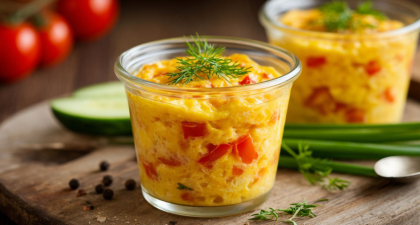 Яичницу на сковородке больше не жарю - беру простой стакан: получается в миллион раз вкуснее