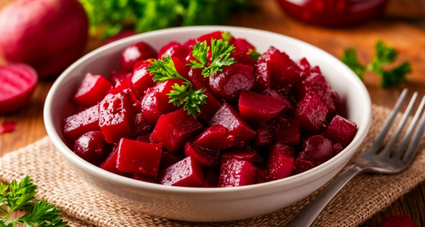 Вкуснейший салат из свеклы и консервов - идеально и для простого ужина, и для праздничного стола. За уши не оттащишь 