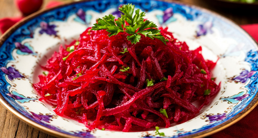 Не успеваю покупать свеклу, подсели всей семьей на эту закуску: вкуснота необыкновенная, улетает большими сковородками