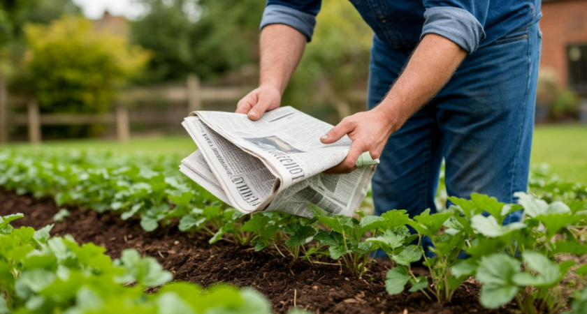 Увидела, как соседка раскладывает газеты на грядки - и тоже начала: классный лайфхак