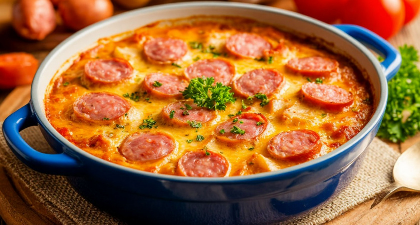 Заливаю сосиски кефиром - и в духовку: такой завтра съедят даже дети - их за уши не оттащишь